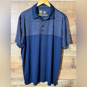 🌻 THREE SIXTY SIX  Men’s Heathered Two-Toned Golf Polo sz. XL